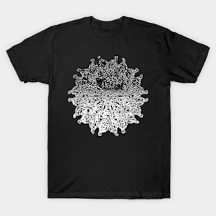 silver star abstract digital art T-Shirt